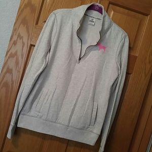 VS PINK 1/4 zip sweater.
